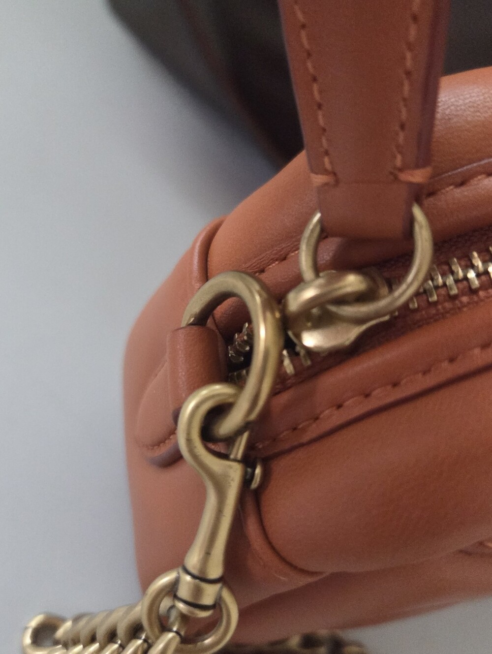 Coach 1941 Quilted Leather Crossbody Camera bag in Canyon - Picture 3 of 12